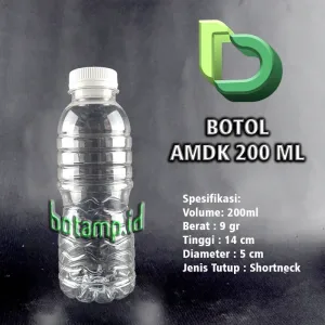 botol aqua amdk 200ml