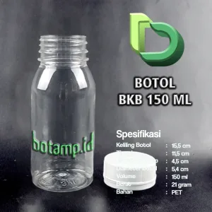 botol kapsul 150ml bulat