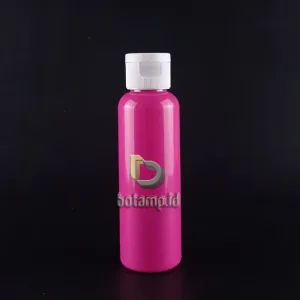 botol br 100ml pink pastel tutup ulir dan fliptop