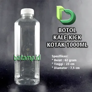 kale 1 liter kotak tutup putih