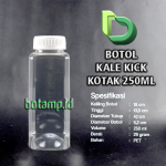 botol kale kick 250ml tutup putih
