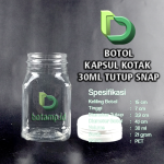 botol kapsul kotak 60ml set