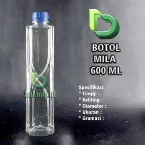 botol mila 600ml tutup biru