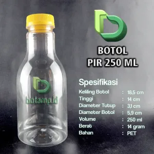 botol pir 250ml tutup kuning