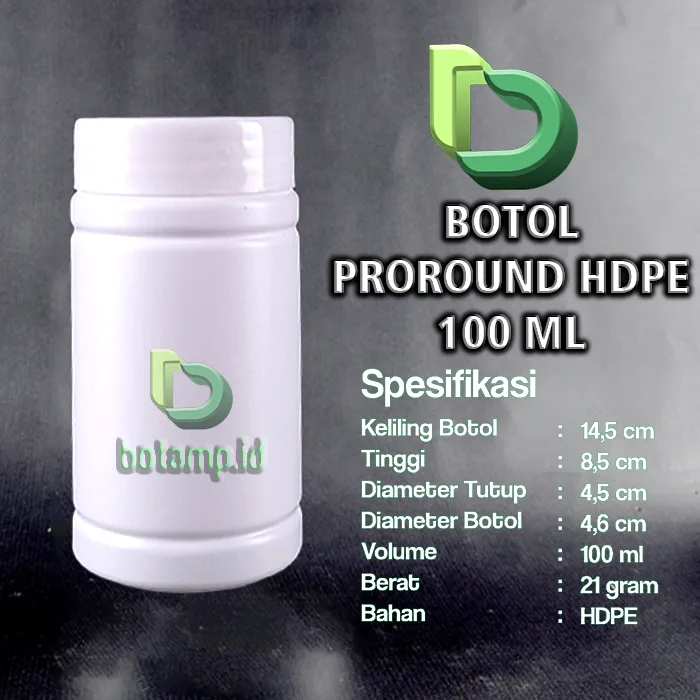 botol proround 100ml pet putih