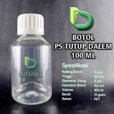 botol ps 100ml segel