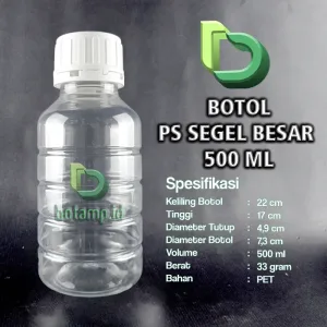 botol ps 500ml segel besar