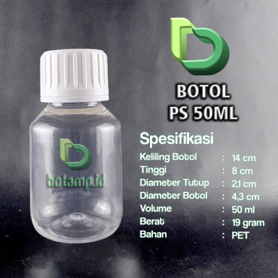 botol ps 50ml bening