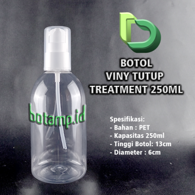 botol vini tutup treatment putih