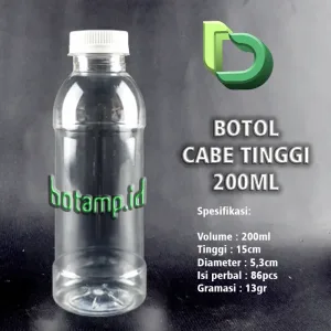 botol cabe tinggi 200ml