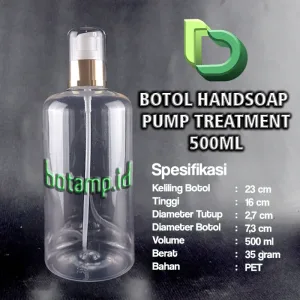 HANDSOAP 500ML PET PUMP TREATMENT