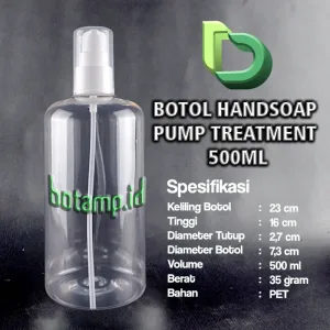 HANDSOAP 500ML PET PUMP TREATMENT PUTIH