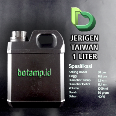 jerigen taiwan 1 liter hitam