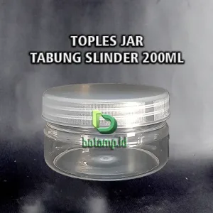toples jar tabung slinder 200ml