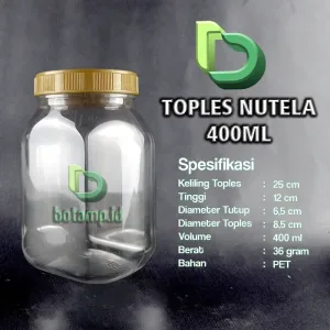 toples nutela 400ml oval gold