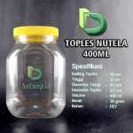 toples nutela 400ml oval kuning