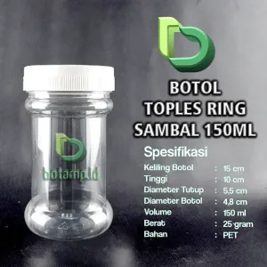 toples sambal ring 150ml putih