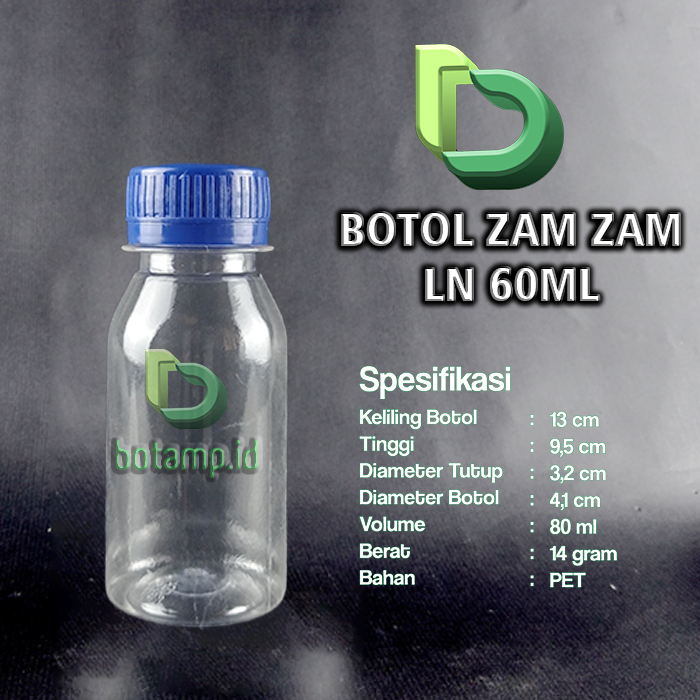 botamp.id botol zam zam 60ml biru