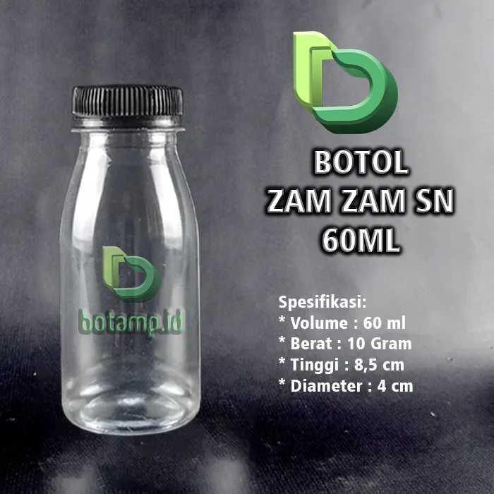 botol zam zam sn 60ml hitam