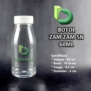 botol zam zam sn 60ml putih