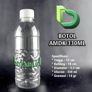 botol aqua amdk 330ml