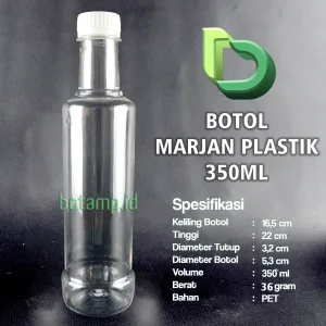 botol marjan 350ml plastik